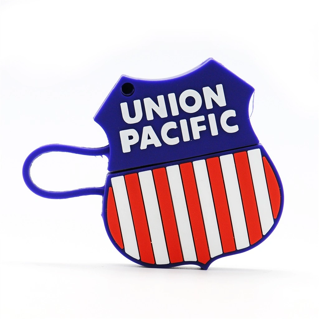 Custom Shield Shape Soft PVC USB Flash Drive